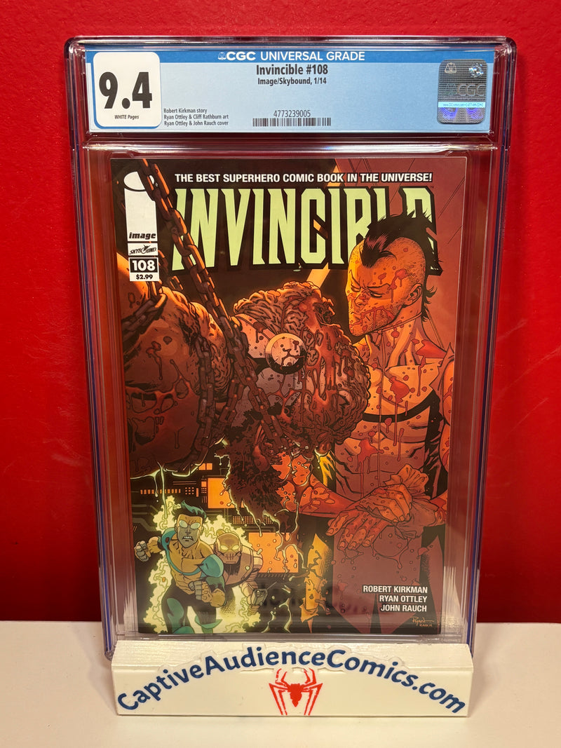 Invincible #108 - Death of Angstrom Levy - CGC 9.4