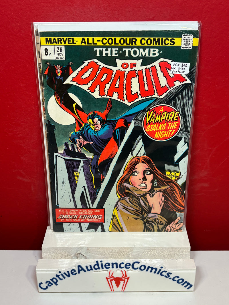 Tomb of Dracula, Vol. 1 #26 - UK Price Variant - VG+