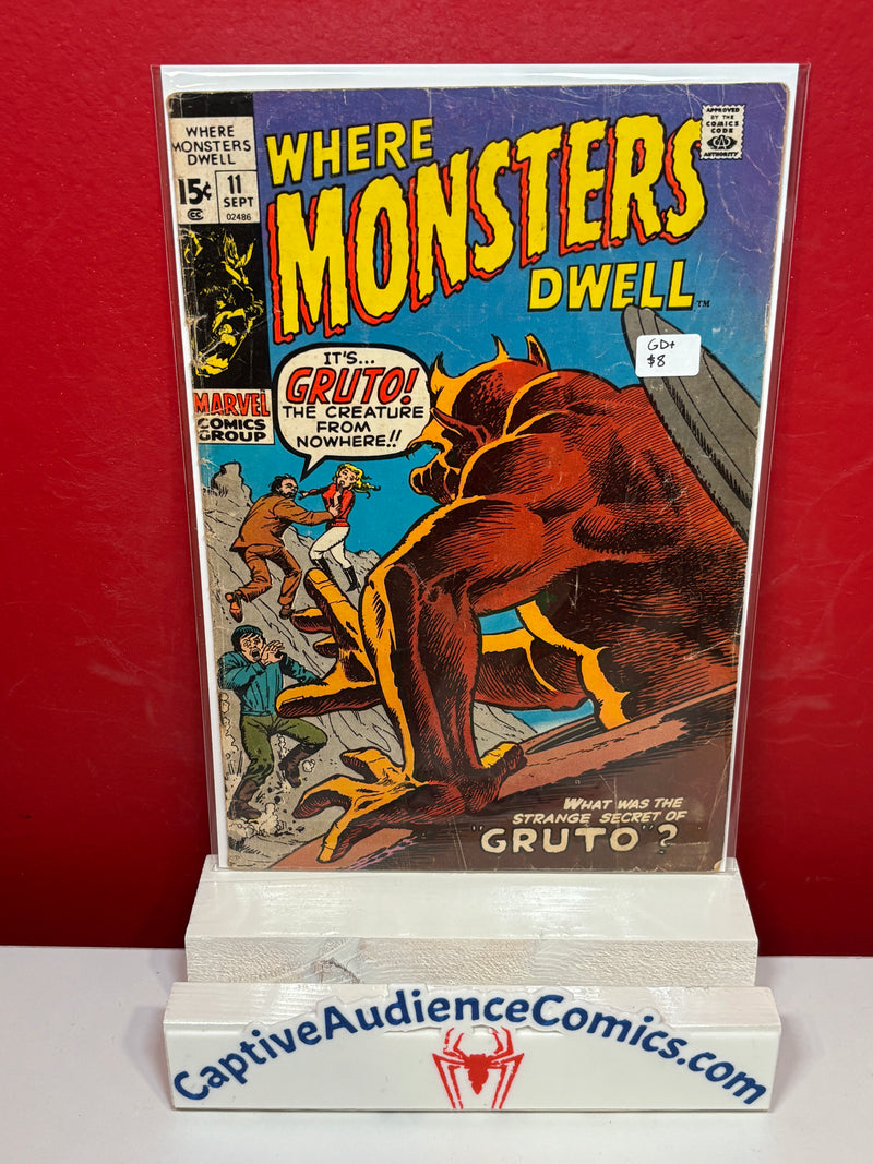 Where Monsters Dwell, Vol. 1 #11 - GD+
