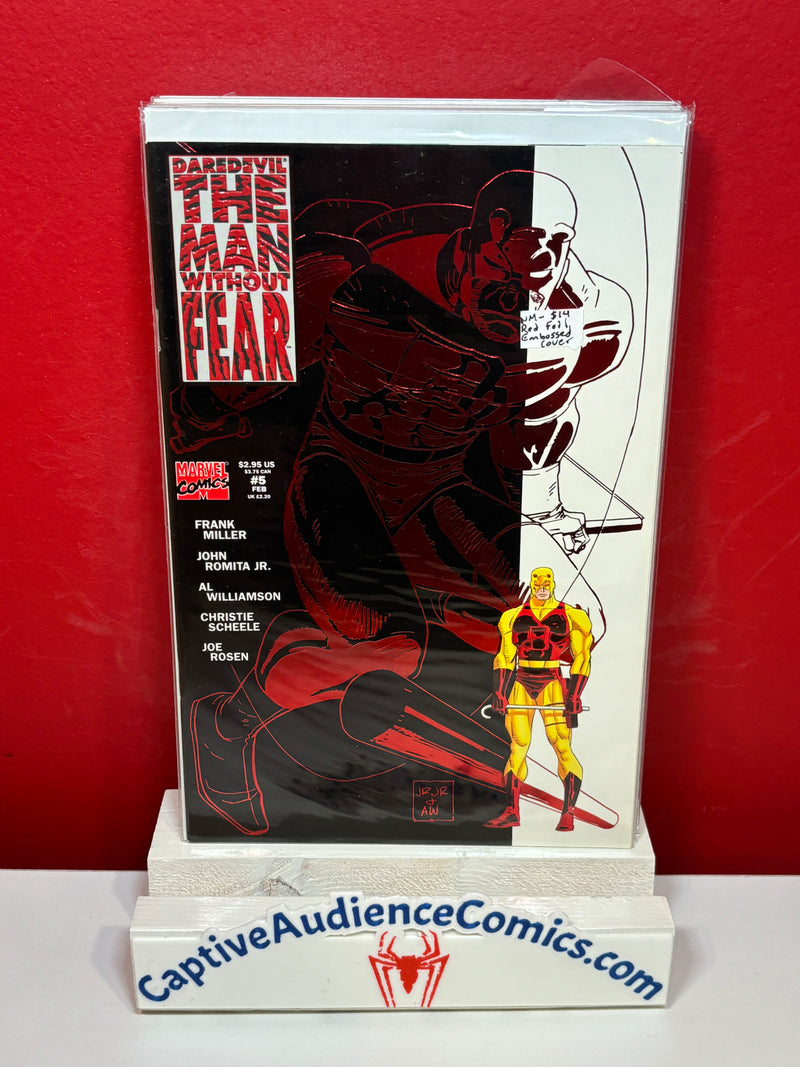 Daredevil: The Man Without Fear #5 - Red Foil Embossed Cover - NM-