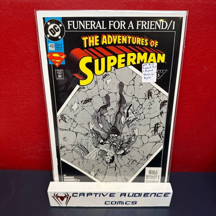 Adventures of Superman, The #498 - Funeral For a Friend Storyline Begins - NM