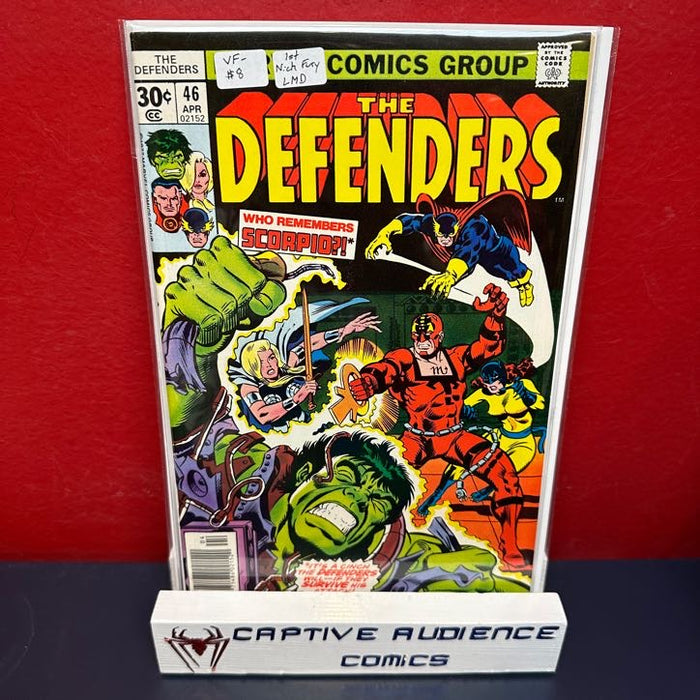 Defenders, Vol. 1 #46- 1st Nick Fury LMD - VF-