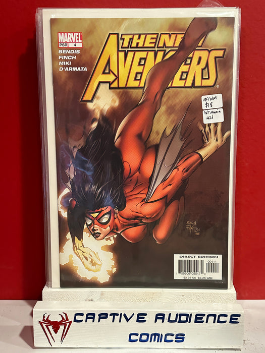 New Avengers, Vol. 1 #4 - 1st Maria Hill - VF/NM