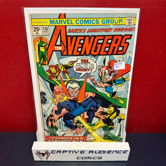 Avengers, The Vol. 1 #138 - VG/FN