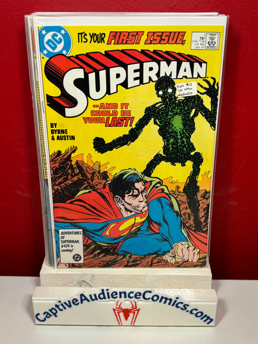Superman, Vol. 2 #1 - 1st New Metallo - FN+