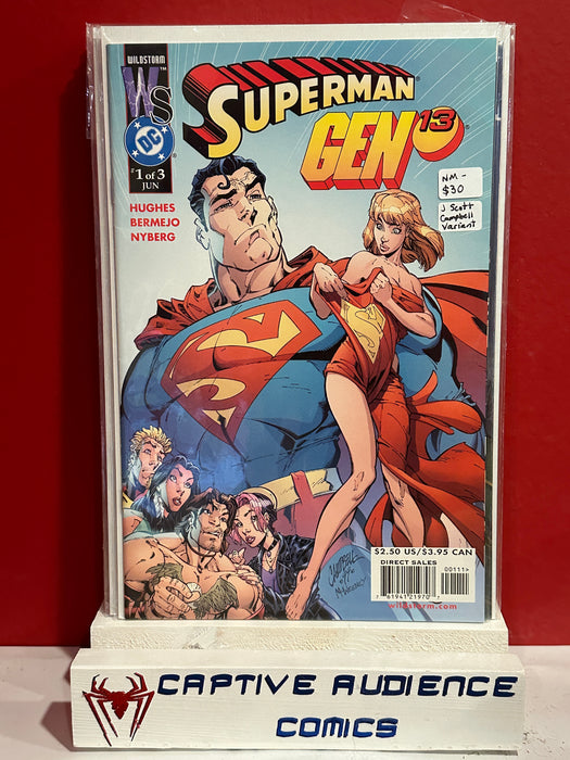 Superman / Gen 13 #1 - J Scott Campbell Variant - NM-