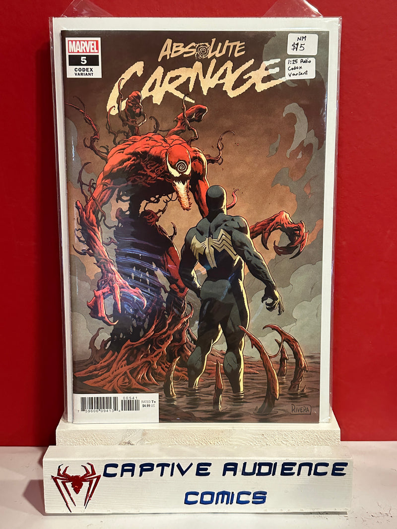 Absolute Carnage #5 - 1:25 Ratio Codex Variant - NM