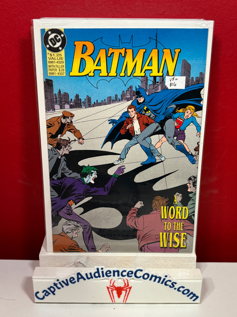 Batman: A Word to the Wise #1 - VF+
