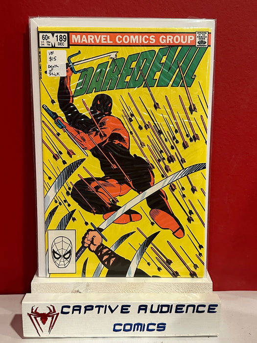 Daredevil, Vol. 1 #189 - Death of Stick - VF