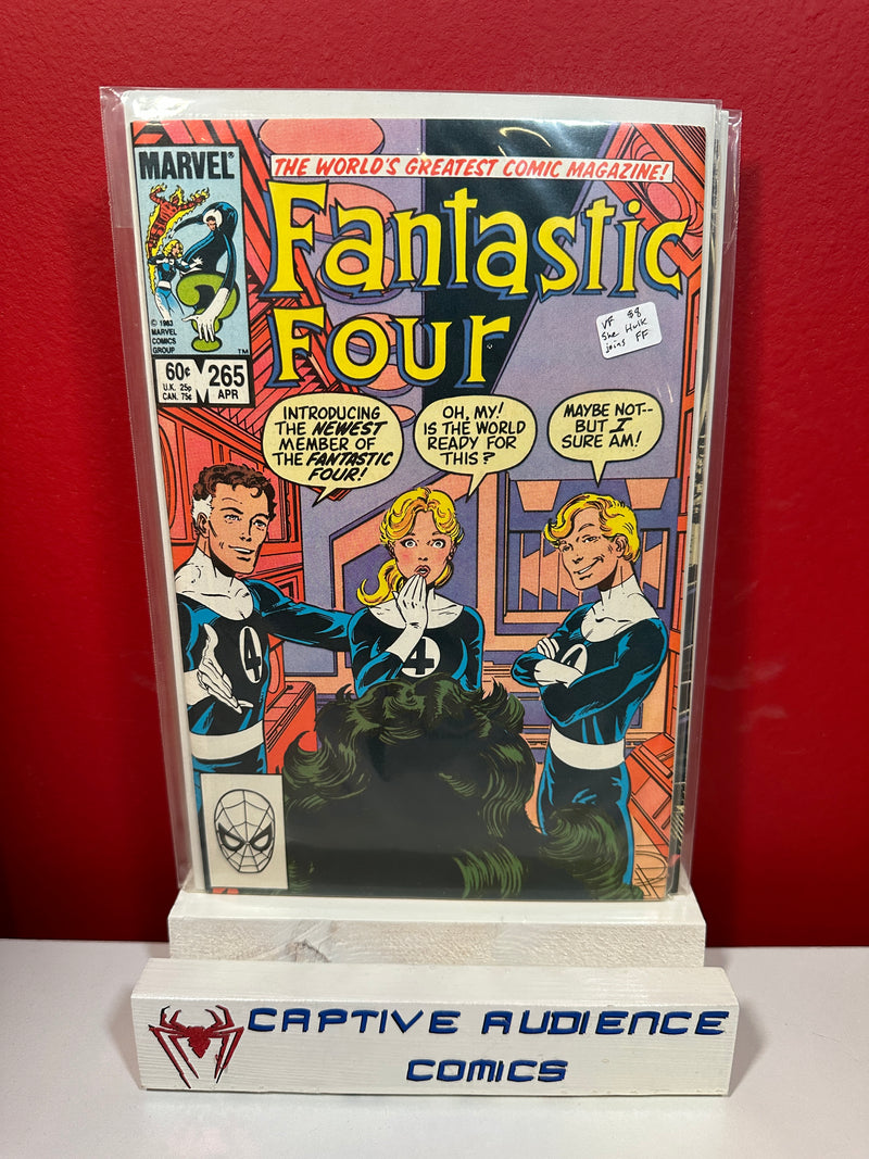 Fantastic Four, Vol. 1 #265 - She Hulk Joins FF - VF
