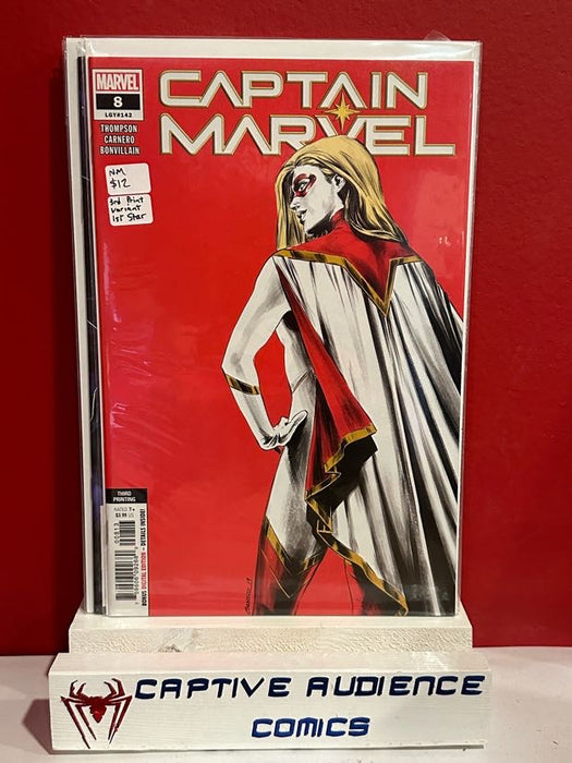 Captain Marvel, Vol. 11 #8 - 3rd Print Variant - 1st Star - NM