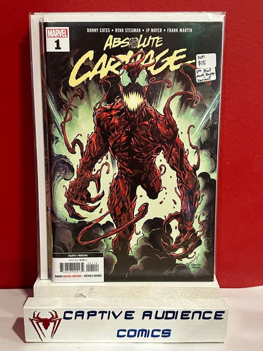 Absolute Carnage #1 - 4th Print Mark Bagloy Variant - NM