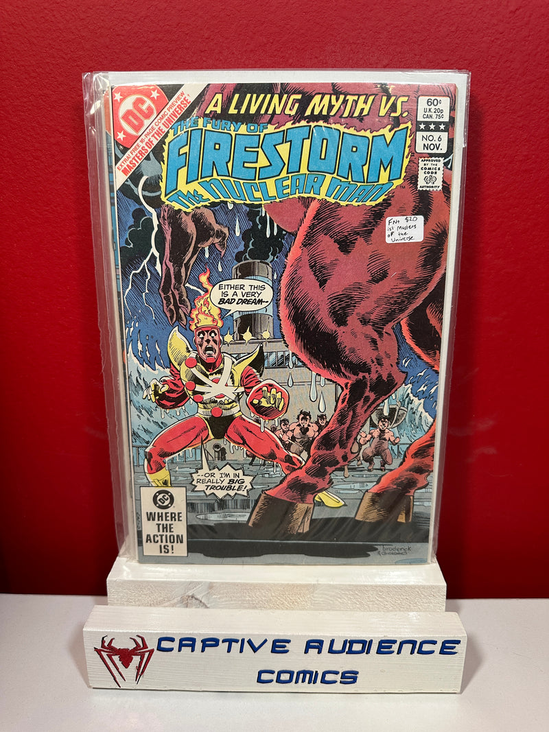 Firestorm, the Nuclear Man, Vol. 2 #6 - 1st Masters of the Universe - FN+