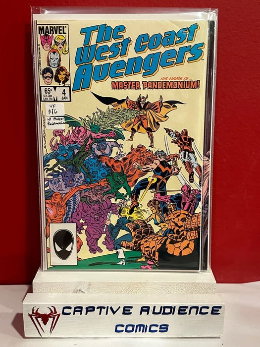 West Coast Avengers, The Vol. 2 #4 - 1st Master Pandemonium - VF