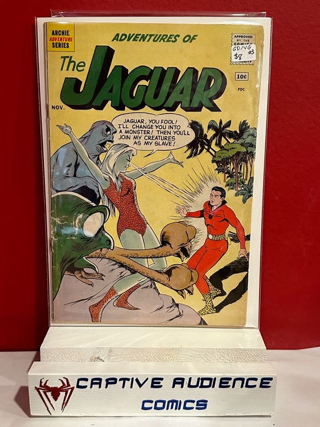 Adventures of the Jaguar #3 - GD/VG