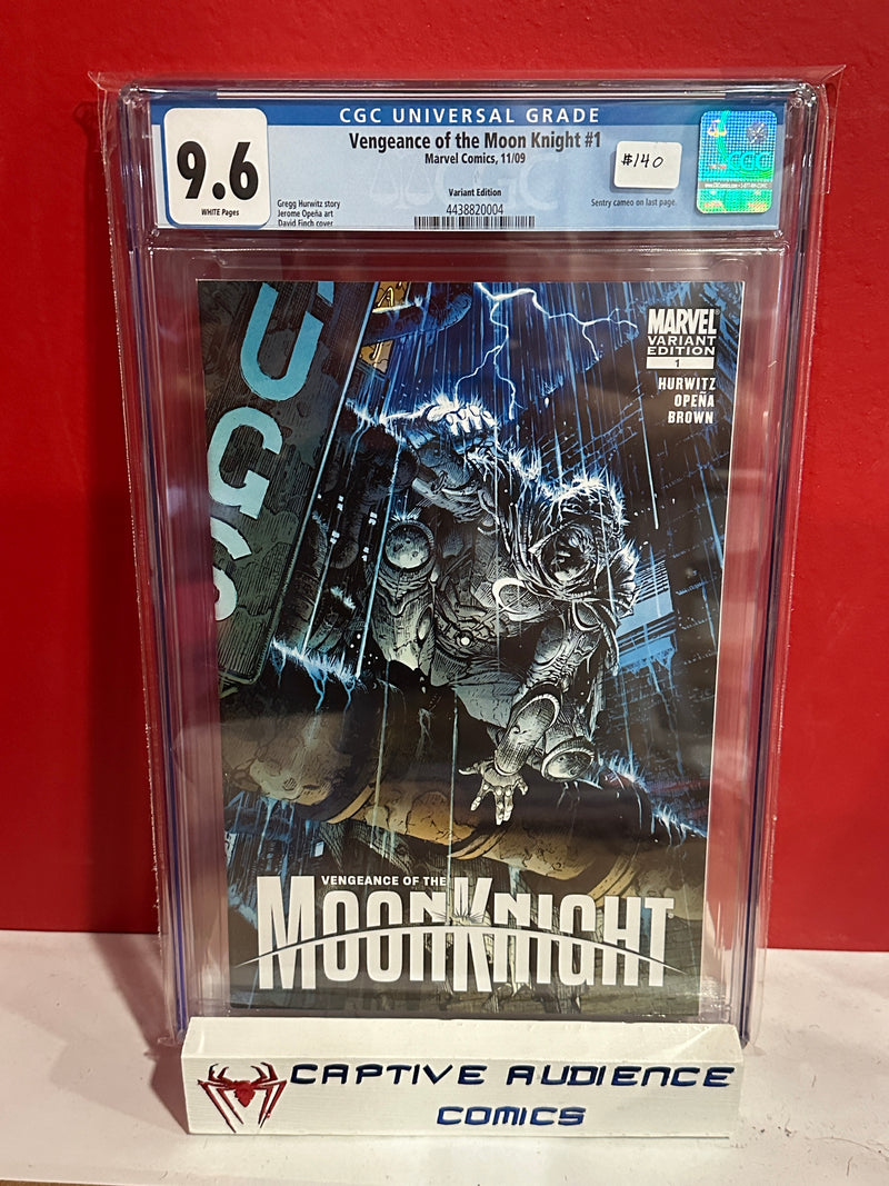 Vengenace of Moon Knight, Vol. 1 #1 - David Finch Variant - CGC 9.6