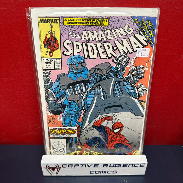 Amazing Spider-Man, The Vol. 1 #329 - 1st Tri Seatinel - VF/NM
