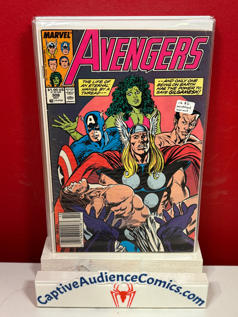 The Avengers, Vol. 1 #308 - Newsstand Variant - VG