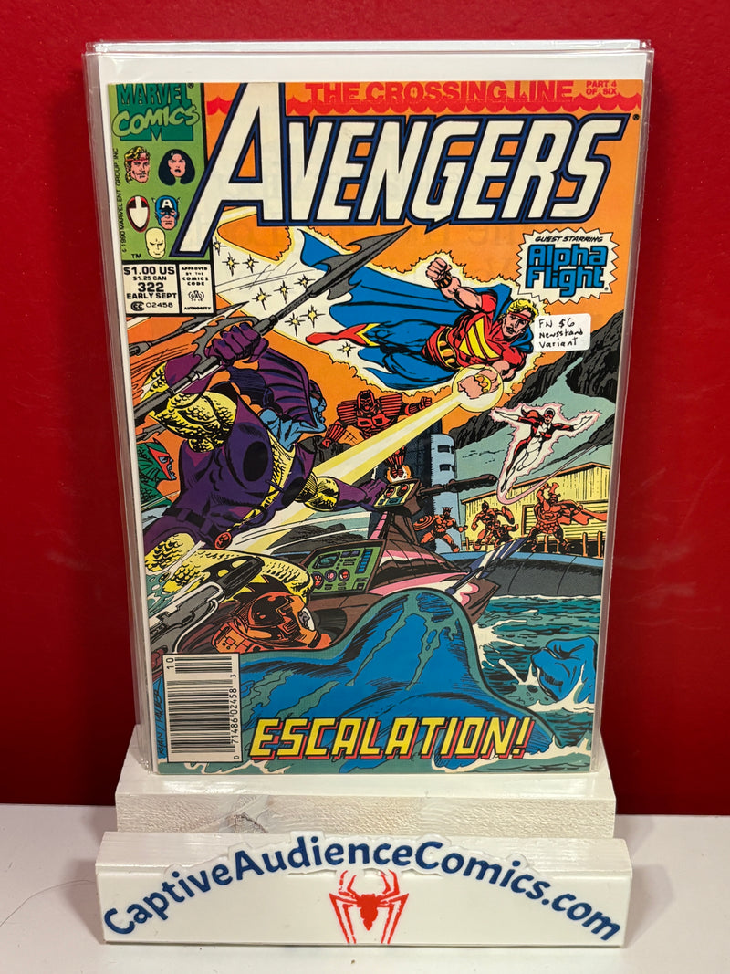 The Avengers, Vol. 1 #322 - Newsstand Variant - FN
