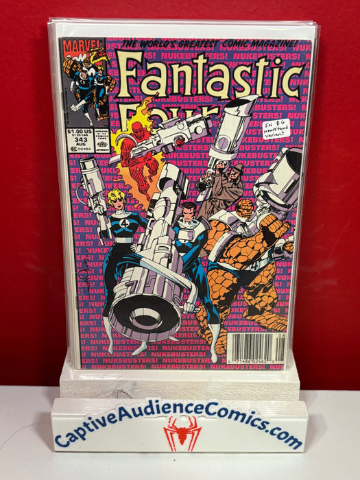 Fantastic Four, Vol. 1 #343 - Newsstand Variant - FN