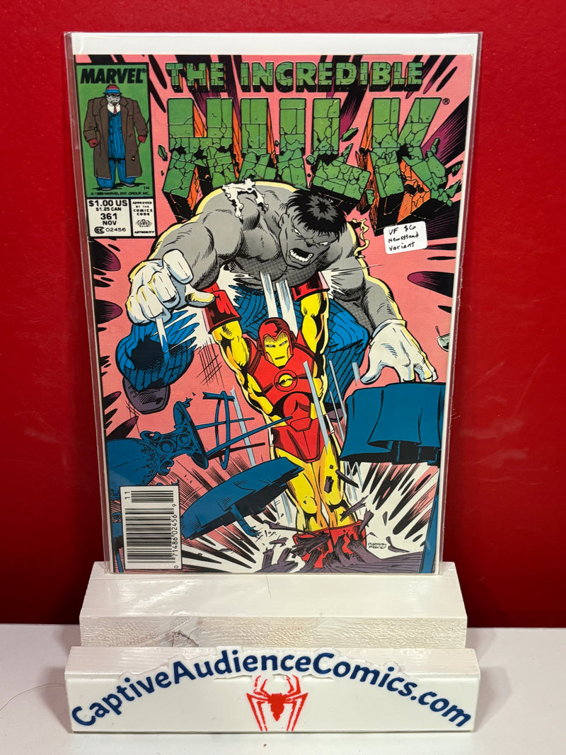 The Incredible Hulk, Vol. 1 #361 - Newsstand Variant - VF