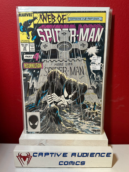 Web of Spider-Man, Vol. 1 #32 - Kravens Last Hunt Part 4 - Iconic Cover - VF-