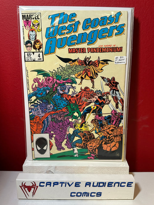 West Coast Avengers, The Vol. 1 #4 - 1st Master Pandemonium - VF