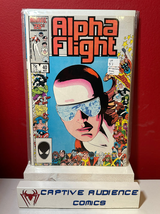 Alpha Flight, Vol. 1 #40 - 25th Anniversary Frame Cover - VF