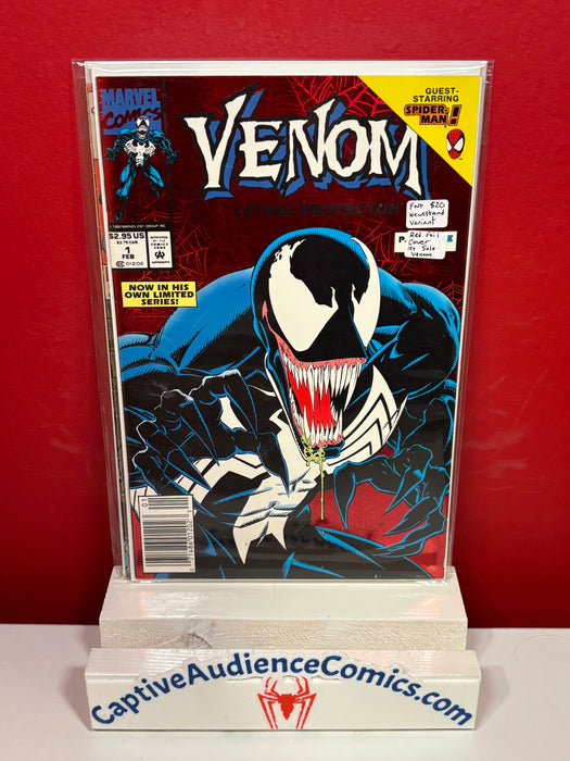Venom: Lethal Protector, Vol. 1 #1 - Newsstand Variant - Red Foil Cover - 1st Solo Venom - FN+