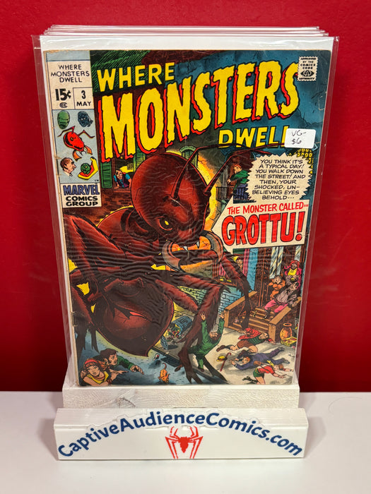 Where Monsters Dwell, Vol. 1 #3 - VG-