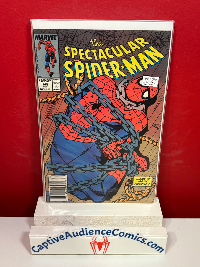 The Spectacular Spider-Man, Vol. 1 #145 - Newsstand Variant - VF-