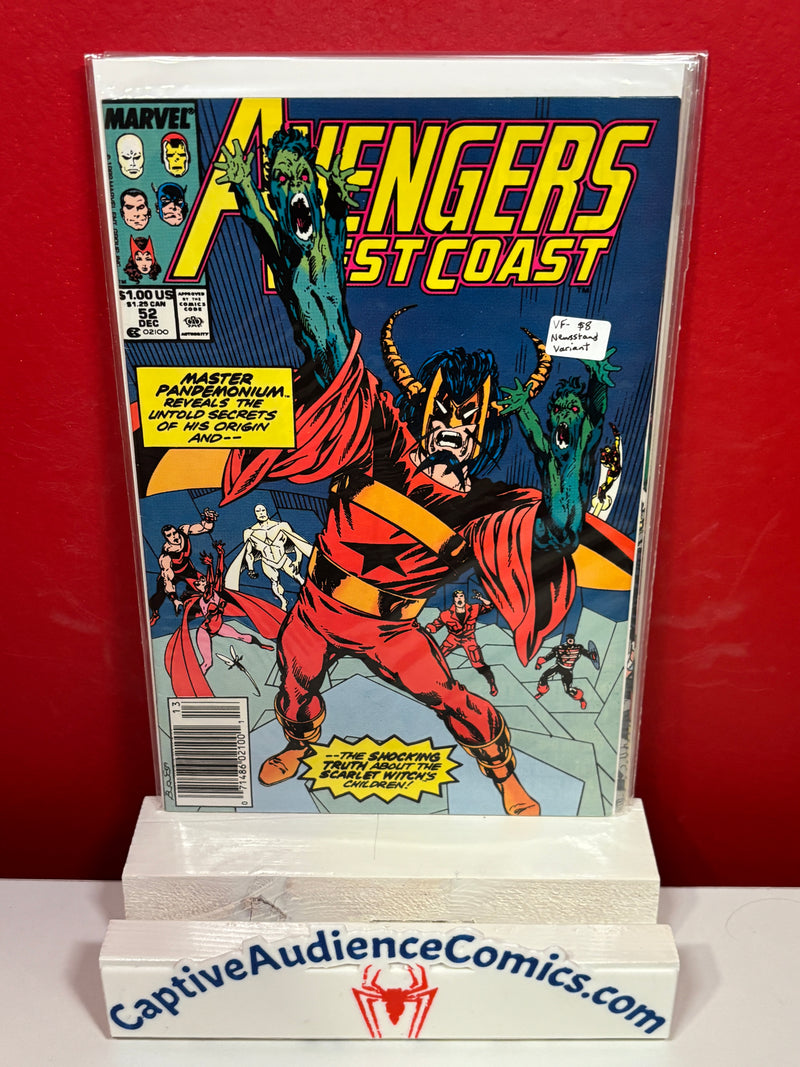 The West Coast Avengers, Vol. 2 #52 - Newsstand Variant - VF-