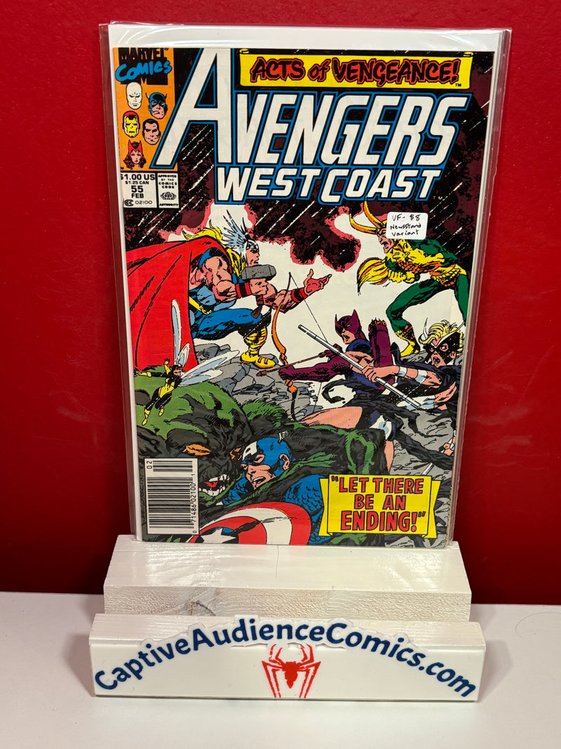 The West Coast Avengers, Vol. 2 #55 - Newsstand Variant - VF-
