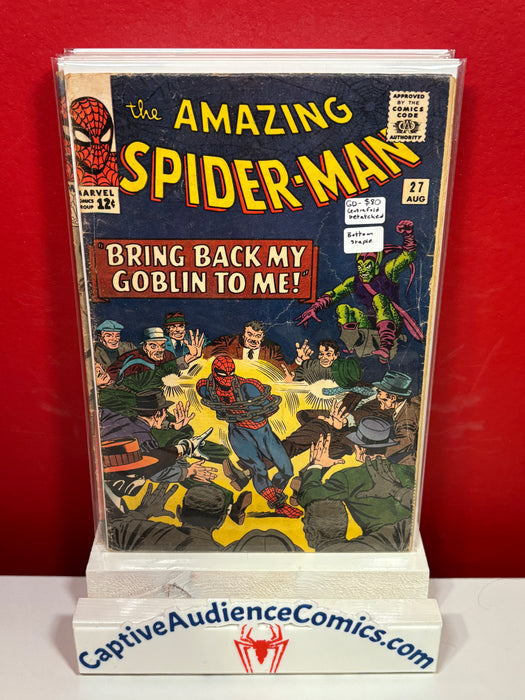 The Amazing Spider-Man, Vol. 1 #27 - Centrefold Detached Bottom Staple - GD-