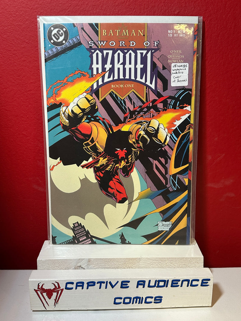 Batman: Sword of Azrael #1 - Wraparound Gatefold Cover - 1st Azrael - VF/NM