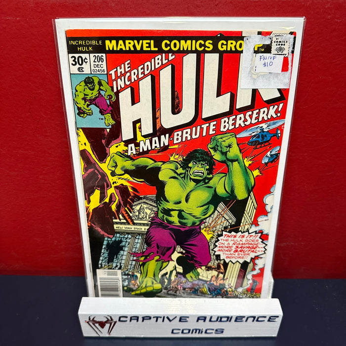 Incredible Hulk, The Vol. 1 #206 - FN/VF