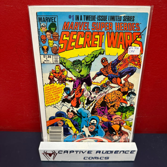 Marvel Super Heroes Secret Wars #1 - CPV Error Edition - VG