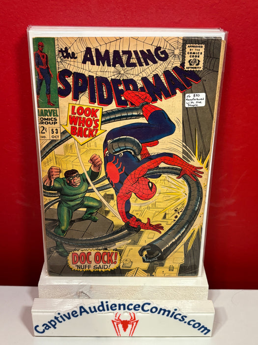 The Amazing Spider-Man, Vol. 1 #53 - Manufactured with One Staple - VG