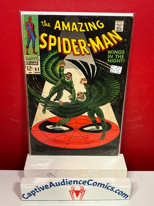 The Amazing Spider-Man, Vol. 1 #63 - Pen Ink on Front and Back Cover - VG-