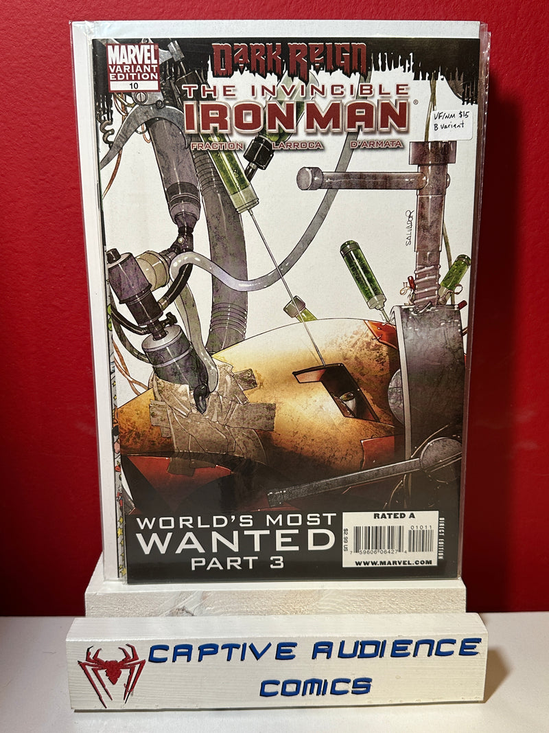 Invincible Iron Man, Vol. 1 #10 - B Variant - VF/NM