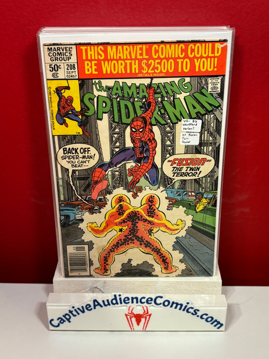 The Amazing Spider-Man, Vol. 1 #208 - Newsstand Variant - 1st Fusion Twin Terror - VG-