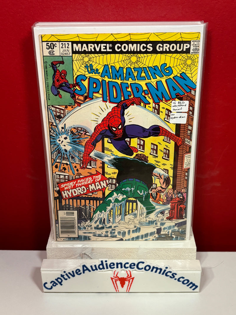 The Amazing Spider-Man, Vol. 1 #212 - Newsstand Variant - 1st Hydro-Man - VG