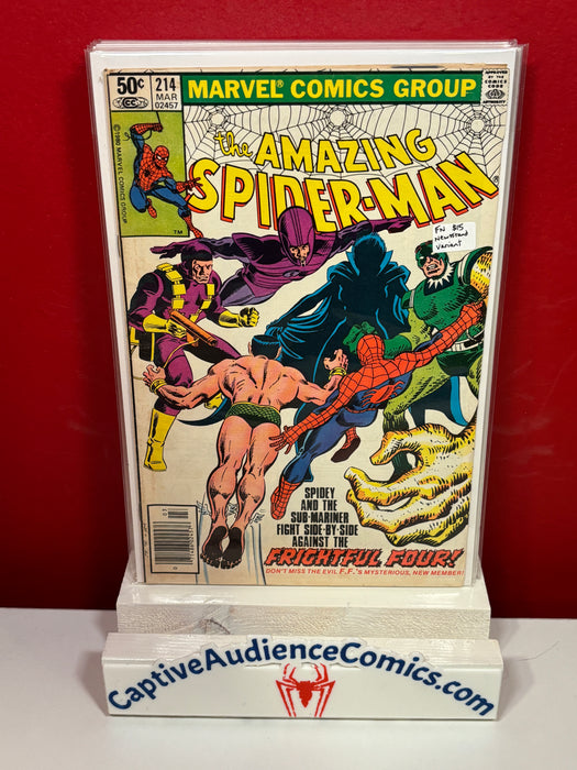 The Amazing Spider-Man, Vol. 1 #214 - Newsstand Variant - FN