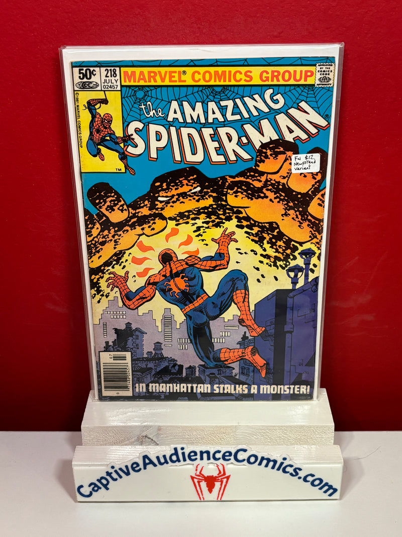 The Amazing Spider-Man, Vol. 1 #218 - Newsstand Variant - FN