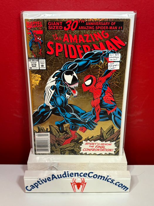 The Amazing Spider-Man, Vol. 1 #375 - Newsstand Variant - Gold Holographic Cover - FN+