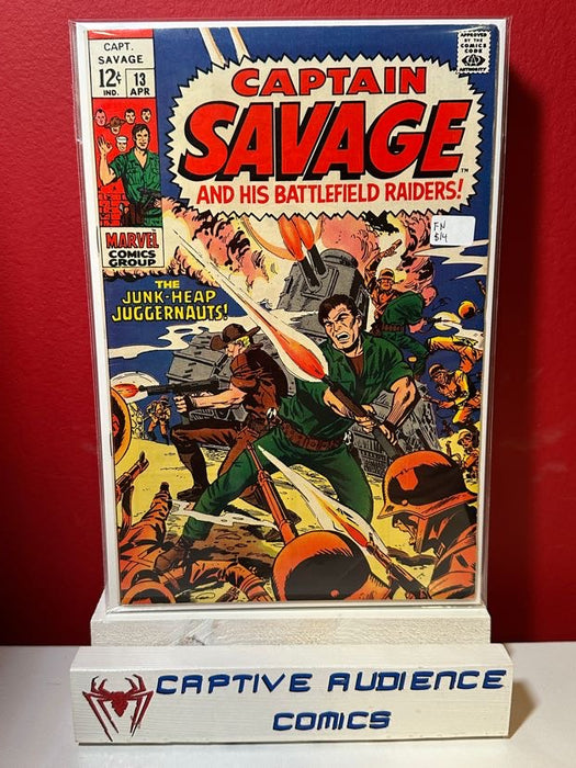 Captain Savage and his Leatherneck Raiders #13 - FN