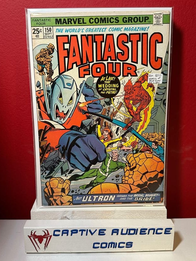 Fantastic Four, Vol. 1 #150 - Wedding of Quick Silver & Crystal - FN+