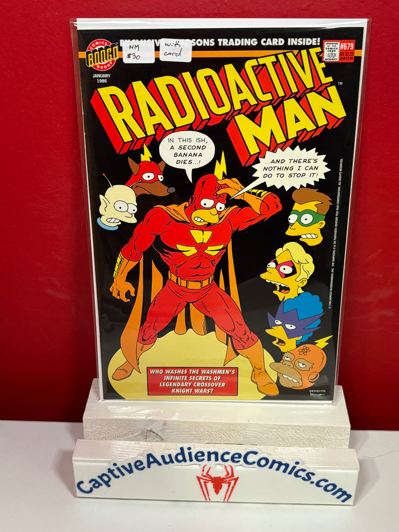 Radioactive Man #679 - with card - NM