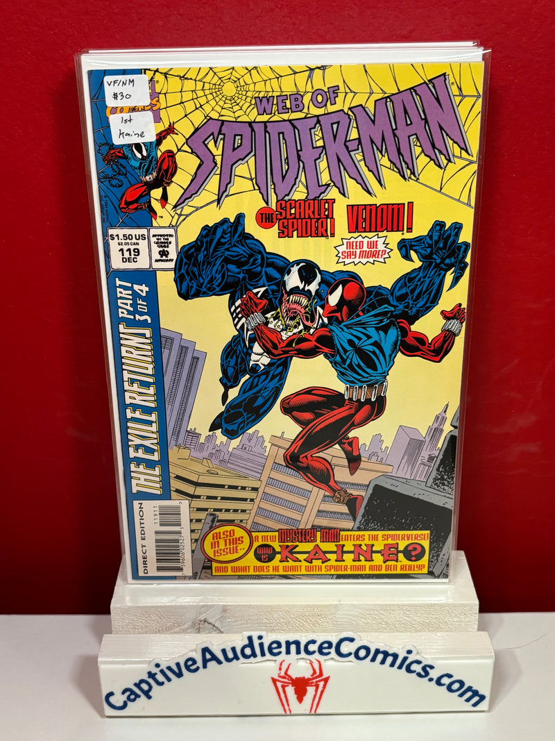 Web of Spider-Man Vol. 1 #119 - 1st Kaine - NM
