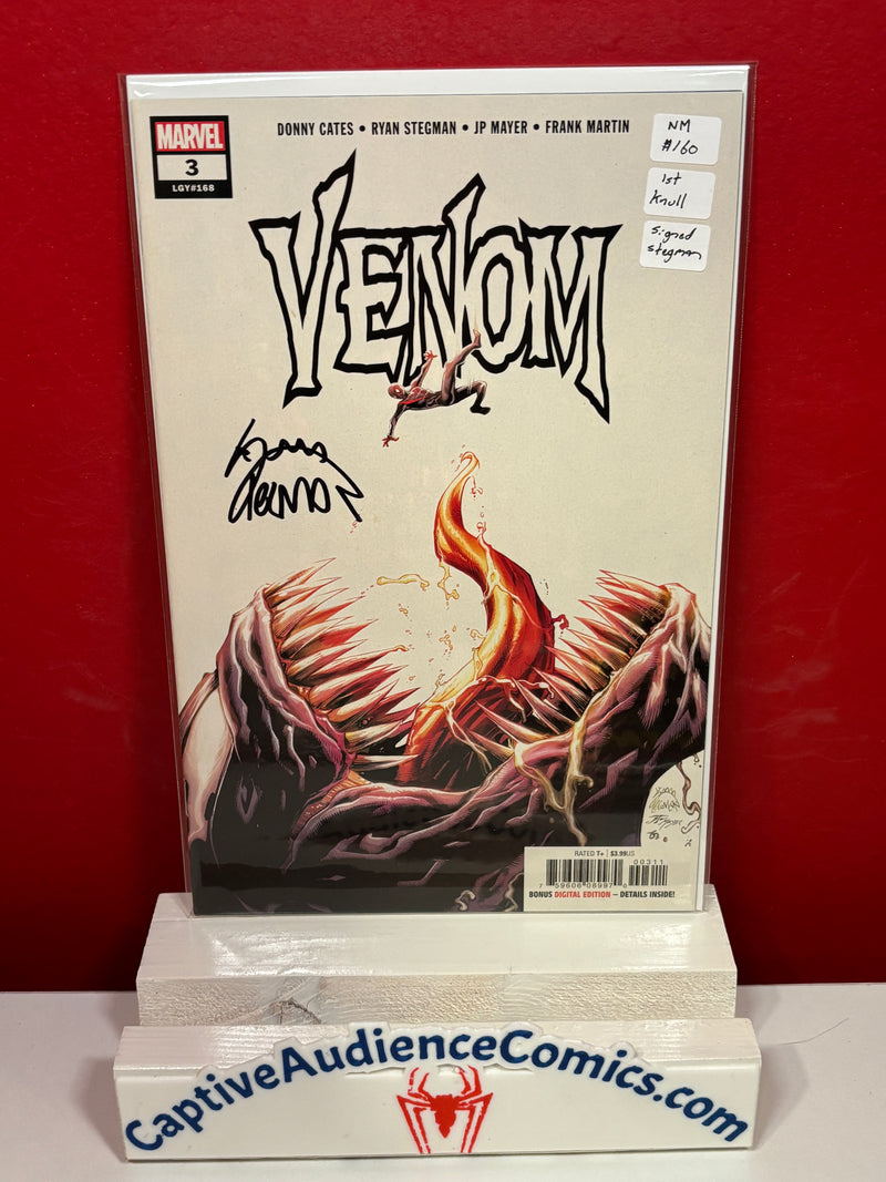Venom, Vol. 4 #3 - 1st Knull Signed Stegman - NM